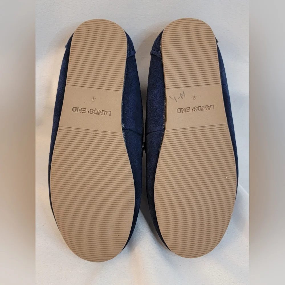 Lands' End Childrens Slip-On Slippers Size 4